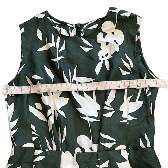 Marni 100% Silk Green Floral Tea Dress Women’s Size 2 Italian Flouce Feminine - Picture 8 of 16